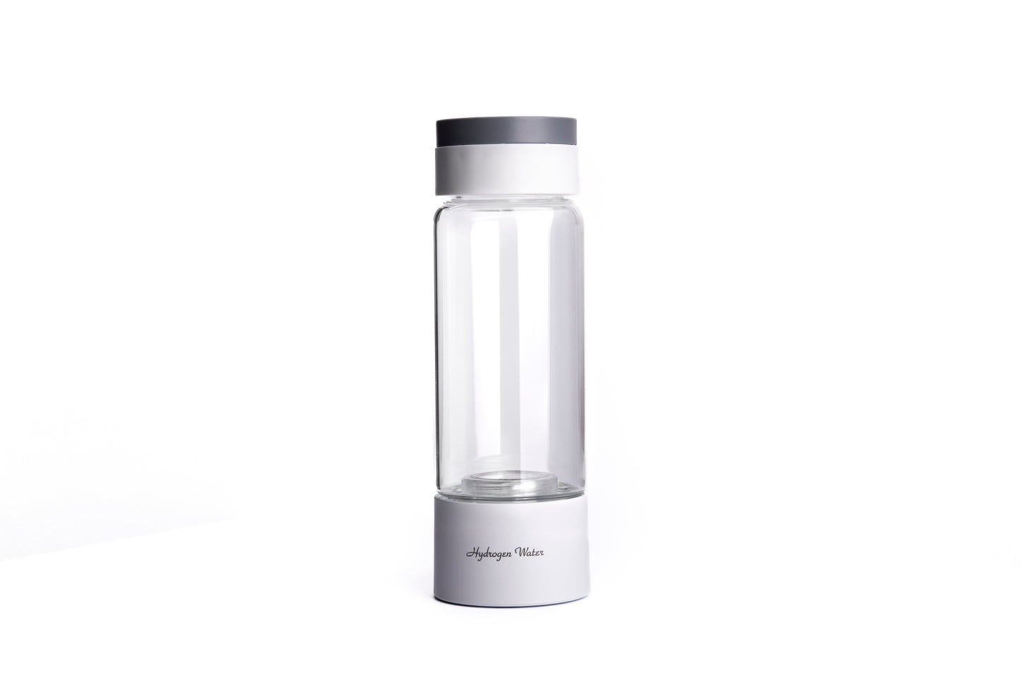 Botella para Agua Hidrogenada blanca con asa Molecular Sport