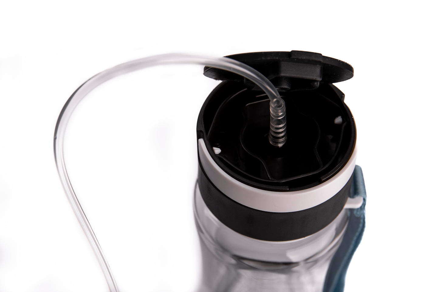 Botella de Plástico agua hidrogenada Negra Molecular Plus