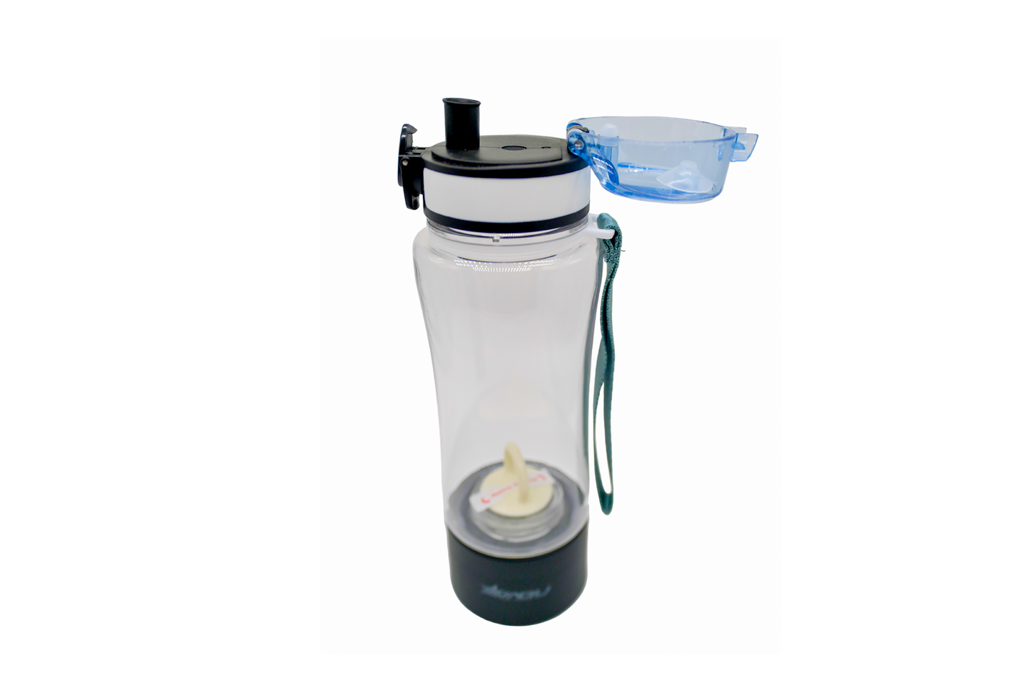 Botella de Plástico agua hidrogenada Negra Molecular Plus